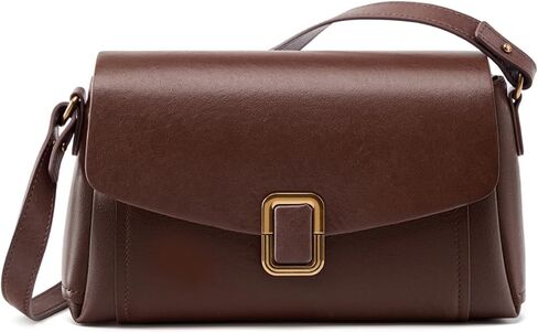 Genuine Leather Crossbody Bag for Women, Removable Satchel Adjustable Shoulder Bag in Saudi Arabia