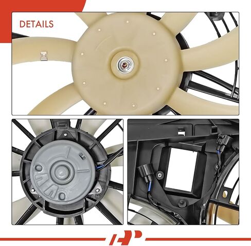 A-Premium Engine Coolant Radiator & A/C Condenser & Cooling Fan Assembly Compatible with Toyota Highlander 2014-2019 3.5L in Saudi Arabia