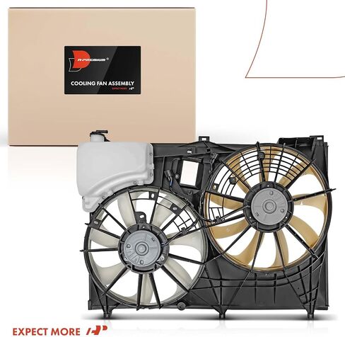 A-Premium Engine Coolant Radiator & A/C Condenser & Cooling Fan Assembly Compatible with Toyota Highlander 2014-2019 3.5L in Saudi Arabia
