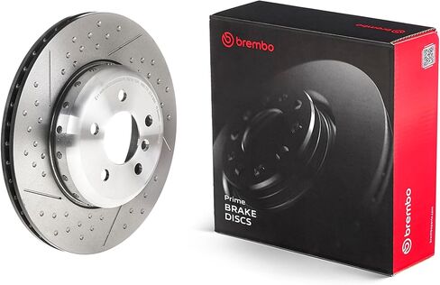 Brembo 09.C395.13 مركب مكون من قطعتين مطلي بالأشعة فوق البنفسجية ومثقوب + دوار فرامل خلفي مشقوق BMW/BMW (BRILLIANCE) OE # 34206797600 in Saudi Arabia