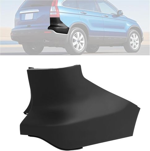 غطاء نهاية المصد الخلفي الأيمن من KUAFU متوافق مع 2007-2009 Honda CRV، بديل لـ 04717SWAA90ZZ، HO1117100، غطاء نهاية المصد من البلاستيك (PP) مطلي باللون الأسود غير اللامع in Saudi Arabia