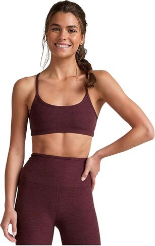 Beyond Yoga، حمالة صدر نسائية Spacedye Slim Racerback متوسطة الدعم، منتصف الليل بورجوندي هيذر، متوسط in Saudi Arabia