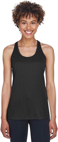 Team 365 Ladies' Zone Performance Racerback Tank L BLACK in Saudi Arabia