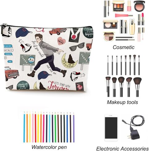 حقيبة مكياج LONGXIN Twilight Merch حقيبة مستحضرات التجميل هدية مستوحاة من فيلم إدوارد Edw Vampire Gift برنامج تلفزيوني هدايا مستوحاة للفتيات محبي مصاصي الدماء إدوارد بيلا محبي الأفلام in Kuwait