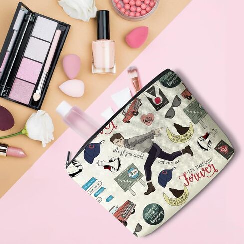حقيبة مكياج LONGXIN Twilight Merch حقيبة مستحضرات التجميل هدية مستوحاة من فيلم إدوارد Edw Vampire Gift برنامج تلفزيوني هدايا مستوحاة للفتيات محبي مصاصي الدماء إدوارد بيلا محبي الأفلام in Kuwait