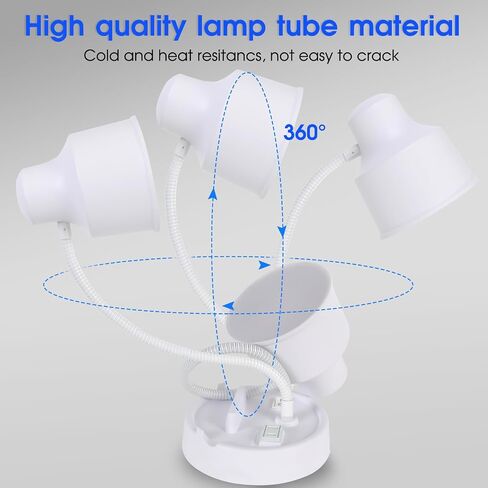 Energetic LED Desk Lamp with Phone Holder, Table Lamp with AC Outlet, Adjustable Flexible Gooseneck, 4000K, Eye-Care Reading Light for Bedroom, Study, Computer Desk, Living Room, Home Office, Black in Saudi Arabia