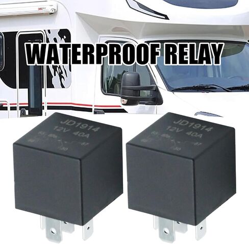 2 قطعة 4RD93168001 مرحل مقاوم للماء 12 فولت 40A ، بديل لـ Hella Mini Relay استبدال 4RD 007903001 931 680-01 in Saudi Arabia