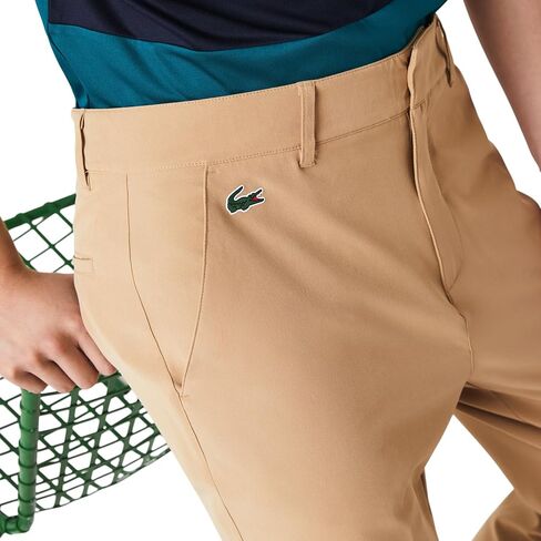 بنطال تشينو رياضي من قماش التفتا القابل للتمدد للرجال من Lacoste in Kuwait