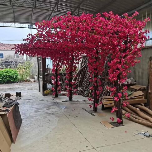Large Pink Artificial Bougainvillea Tree Artificial Tree for Landscape and Venue Decoration - Indoor Outdoor Use (1.5x1.2m) in Kuwait
