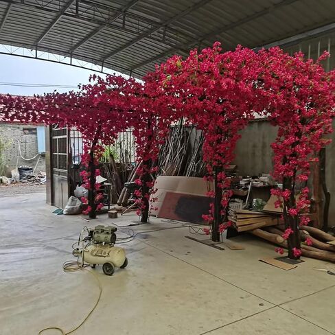 Large Pink Artificial Bougainvillea Tree Artificial Tree for Landscape and Venue Decoration - Indoor Outdoor Use (1.5x1.2m) in Kuwait