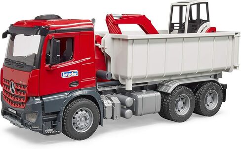 Bruder 03767 Man TGS Truck with Roll Off Container و Schäffer Compact Loader 2630 in Kuwait