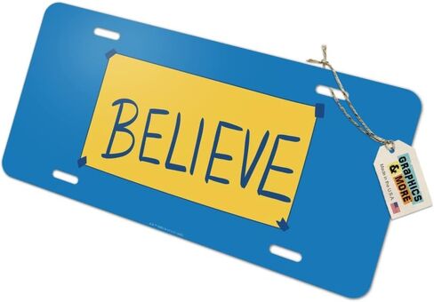GRAPHICS & MORE Ted Lasso Believe Novelty Metal Vanity Tag License Plate in Saudi Arabia