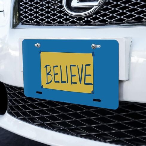 GRAPHICS & MORE Ted Lasso Believe Novelty Metal Vanity Tag License Plate in Saudi Arabia