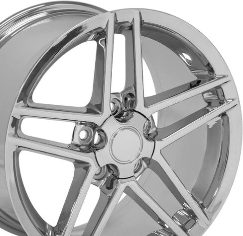 عجلات OE مقاس 17 بوصة CV07A تناسب طراز كورفيت C6 Z06 5x120.65 17x9.5 كروم - هولاندر 5342 (1) in Saudi Arabia