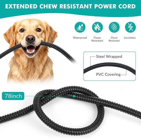 وعاء ماء ساخن للكلاب والقطط، وعاء للحيوانات الأليفة مُدفأ في الهواء الطلق مع سلك مقاوم للمضغ، طبق حراري ذكي في الشتاء للكلاب والقطط والدجاج والبط والأرانب، 108 أونصة 30 واط in Kuwait