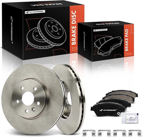 A-Premium 6-PC Set 11.80 inch (299.90mm) Front Vented Disc Brake Rotors + Ceramic Pads Kit Compatible with Select Buick and Chevrolet Models - 2013-2017 - Encore, Trax in Saudi Arabia