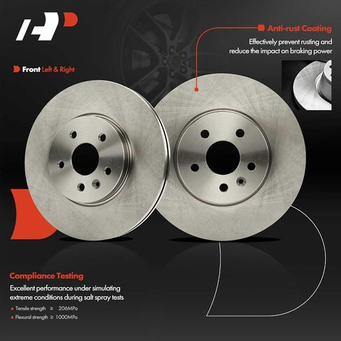 A-Premium 6-PC Set 11.80 inch (299.90mm) Front Vented Disc Brake Rotors + Ceramic Pads Kit Compatible with Select Buick and Chevrolet Models - 2013-2017 - Encore, Trax in Saudi Arabia