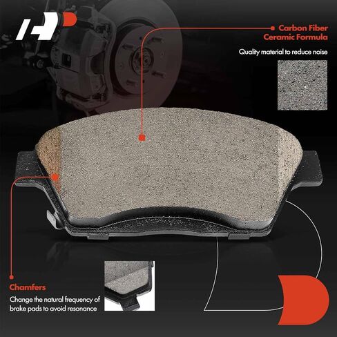 A-Premium 6-PC Set 11.80 inch (299.90mm) Front Vented Disc Brake Rotors + Ceramic Pads Kit Compatible with Select Buick and Chevrolet Models - 2013-2017 - Encore, Trax in Saudi Arabia
