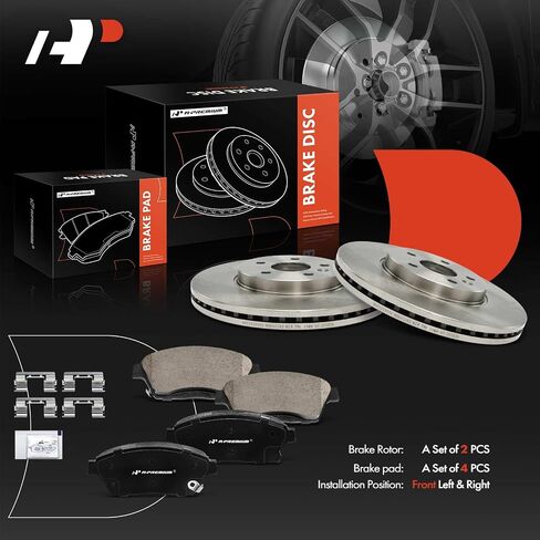 A-Premium 6-PC Set 11.80 inch (299.90mm) Front Vented Disc Brake Rotors + Ceramic Pads Kit Compatible with Select Buick and Chevrolet Models - 2013-2017 - Encore, Trax in Saudi Arabia