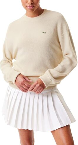 Lacoste Women's Crewneck Cashmere Pullover Sweater in Saudi Arabia