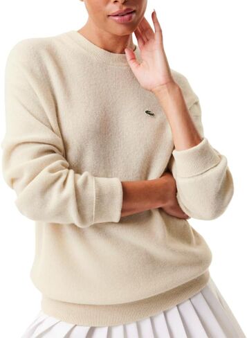 Lacoste Women's Crewneck Cashmere Pullover Sweater in Saudi Arabia