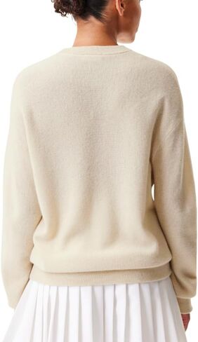 Lacoste Women's Crewneck Cashmere Pullover Sweater in Saudi Arabia