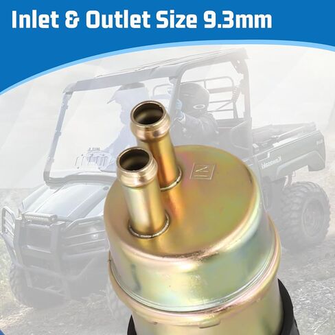 Electric Fuel Pump 12V for 1992-2008 Kawasaki Mule 3000 3010 3020 2520 2500 2510 1000 OE# 49040-1055 KAF620 Engine Includes Fuel Filter & Pipes in Kuwait