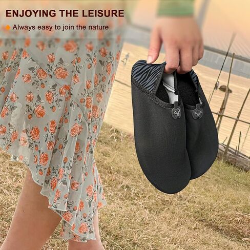 Women Water Shoes Men, Barefoot Sock Slippers Slip on Beach Yoga Exercise Quick Dry in Saudi Arabia