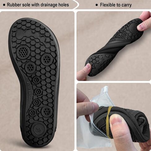 Women Water Shoes Men, Barefoot Sock Slippers Slip on Beach Yoga Exercise Quick Dry in Saudi Arabia