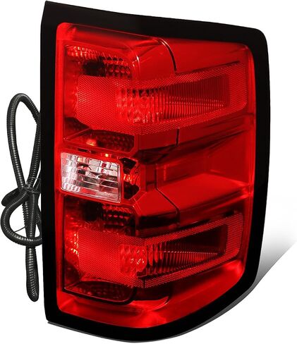 Auto Dynasty Tail Light Brake Lamps Compatible with Chevy Silverado 1500 2500HD 3500HD GMC Sierra 3500 HD 2014 2015 2016 2017 2018 2019, Driver Left Side, Red Lens, Factory Style Rear in Saudi Arabia