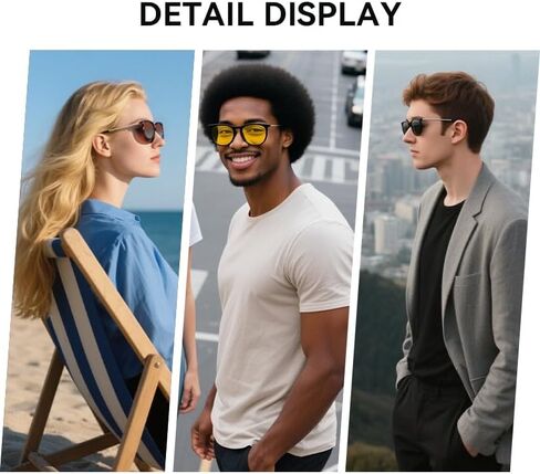 QIFP Polarized Sunglasses for Women Men - Trendy 2025 Vintage Classic Retro Round Mirrored Lens Designer Style in Saudi Arabia