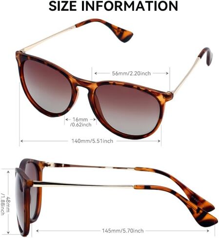 QIFP Polarized Sunglasses for Women Men - Trendy 2025 Vintage Classic Retro Round Mirrored Lens Designer Style in Saudi Arabia