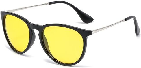 QIFP Polarized Sunglasses for Women Men - Trendy 2025 Vintage Classic Retro Round Mirrored Lens Designer Style in Saudi Arabia