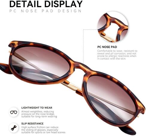 QIFP Polarized Sunglasses for Women Men - Trendy 2025 Vintage Classic Retro Round Mirrored Lens Designer Style in Saudi Arabia