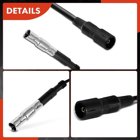 A-Premium Ignition Spark Plug Wires Set of 6 Compatible with Audi A4, A4 Quattro 1996-1997, A6, A6 Quattro1995-1997, 90 100 Quattro Cabriolet 2.8L in Saudi Arabia