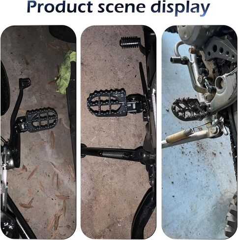 Shakas 2 PCS Dirt Bike Foot Pegs, PW50 PW80 TW200 Front Footpegs, Heavy Duty Alloy Rust-proof Pedals for 50 cc 70 cc 110 cc 125 cc SDG Extreme Thumpstar, Compatible with Yamaha HNDA Sunl (Black) in Saudi Arabia