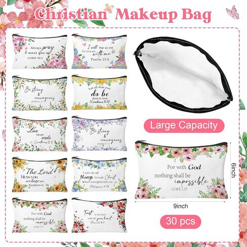 30 قطعة من حقائب المكياج الساحلية بفيونكة زرقاء على شكل صدفة حقيبة مكياج بطابع المحيط وحقائب مستحضرات التجميل السائبة المحمولة للسفر وحقائب أدوات الزينة على الشاطئ للنساء وحفلات بحرية وإكسسوارات الشاطئ in Kuwait
