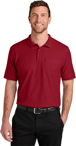 Port Authority Wearever Signature Pique Pocket Polo K200P in Saudi Arabia
