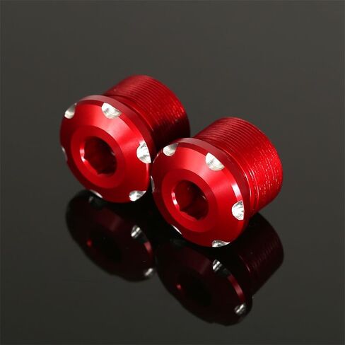 3D CRF110 Front Fork Top Cap Accessories Compatible with CRF 110 CRF110F CRF125 CRF125F 2019 2020 2021 2022 2023 2024 Motorcycle Aluminum Forks Tube Bolt Covers (Red) in Kuwait
