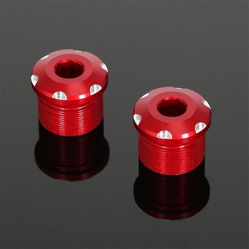 3D CRF110 Front Fork Top Cap Accessories Compatible with CRF 110 CRF110F CRF125 CRF125F 2019 2020 2021 2022 2023 2024 Motorcycle Aluminum Forks Tube Bolt Covers (Red) in Kuwait