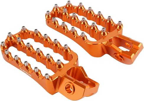 NICECNC Blue Motorcycle Wide Foot Pegs Footrest Compatible with Husqvarna 125-501 TE FE 2017-23 125-501 TX FX TC FC 2017-22,Compatible with KTM 125-500 XC XCF SX SXF 2017-22,See fitment in Saudi Arabia