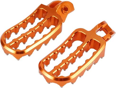 NICECNC Blue Motorcycle Wide Foot Pegs Footrest Compatible with Husqvarna 125-501 TE FE 2017-23 125-501 TX FX TC FC 2017-22,Compatible with KTM 125-500 XC XCF SX SXF 2017-22,See fitment in Saudi Arabia