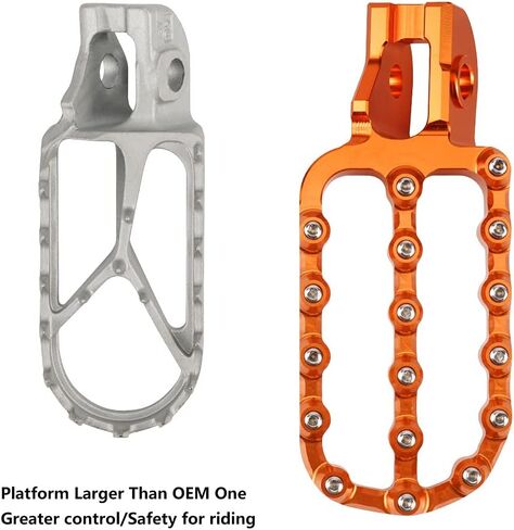 NICECNC Blue Motorcycle Wide Foot Pegs Footrest Compatible with Husqvarna 125-501 TE FE 2017-23 125-501 TX FX TC FC 2017-22,Compatible with KTM 125-500 XC XCF SX SXF 2017-22,See fitment in Saudi Arabia