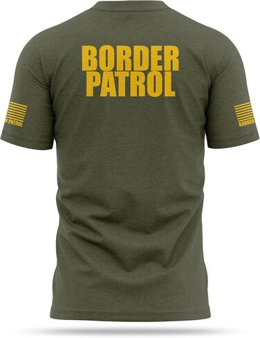13FA Border Patrol Cotton Blend Shirt - USA Patriotic Durable Tee - Ultra Soft Comfort. Perfect for on Duty in Saudi Arabia