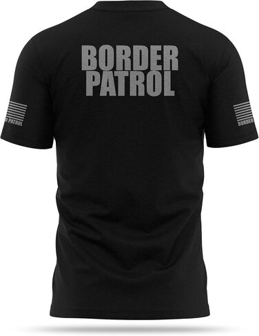 13FA Border Patrol Cotton Blend Shirt - USA Patriotic Durable Tee - Ultra Soft Comfort. Perfect for on Duty in Saudi Arabia