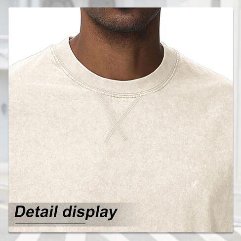 Distressed Oversized Tshirts for Men Vintage Washed Unisex Tees Cotton Casual Hipster Short Sleeve Tops in Saudi Arabia