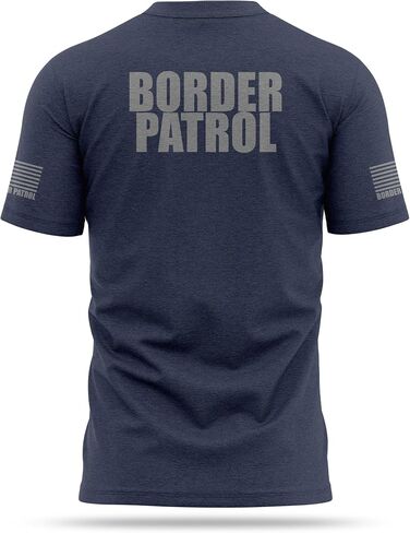 13FA Border Patrol Cotton Blend Shirt - USA Patriotic Durable Tee - Ultra Soft Comfort. Perfect for on Duty in Saudi Arabia