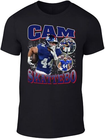 New York Cam Skattebo Bootleg Style Throwback Style T-Shirt Men's Adult in Kuwait