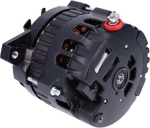 مولد كهربائي Speedway Motors GM CS130 Style 220 Amp مع بكرة حزام على شكل V، منظم داخليًا، قادر على سلك واحد، يناسب مركبات GM 1985-1993، تصميم عالي الإخراج، لمسة نهائية سوداء in Saudi Arabia