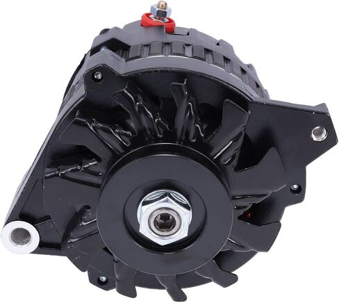 مولد كهربائي Speedway Motors GM CS130 Style 220 Amp مع بكرة حزام على شكل V، منظم داخليًا، قادر على سلك واحد، يناسب مركبات GM 1985-1993، تصميم عالي الإخراج، لمسة نهائية سوداء in Saudi Arabia